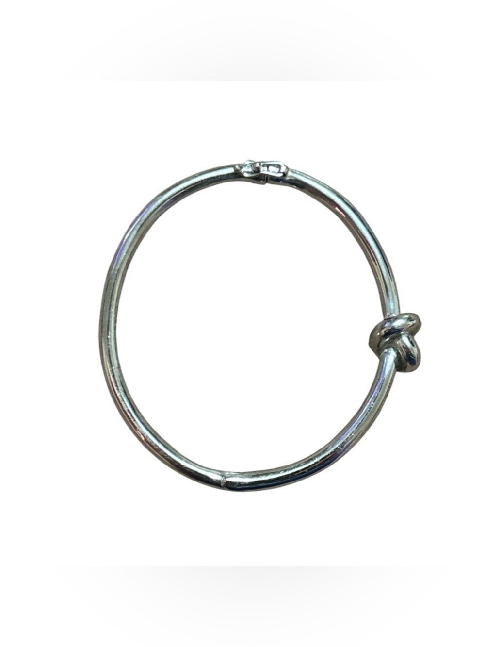 Kate Spade Silver Knot Accent Bangle Bracelet - Picture 6 of 8